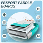 FBSPORT 11' Premium Stand Up Paddle Board, Yoga Board - Image 3