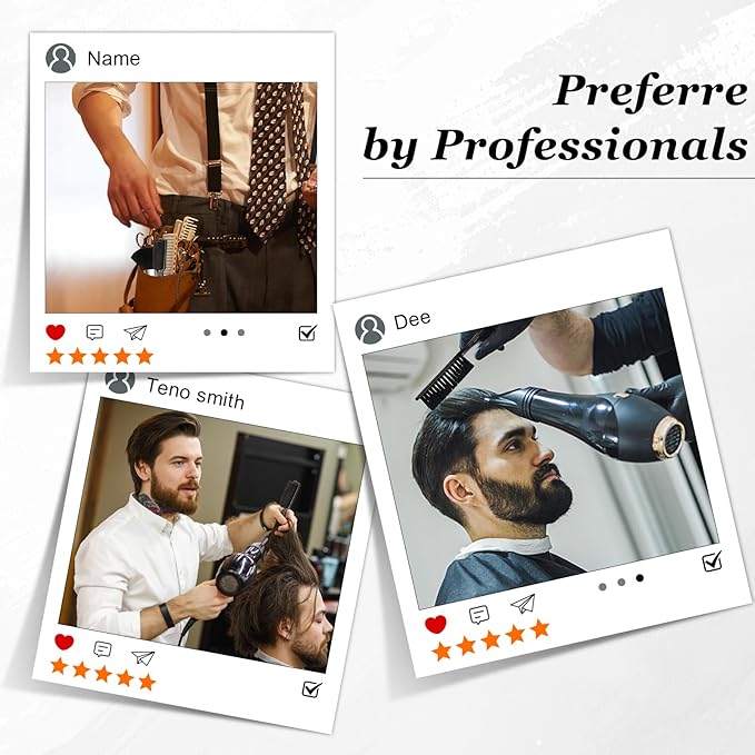 Barber Brush Neck Duster - Essentials Barber Accessories and Cleaning Supplies for Barber Shop - Neck Duster Brush for Professional Hair Stylists - Barbers Duster Tool for Salon Stations(2 pcs)