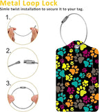 2 Pack Paw Pattern Luggage Tags - Image 3