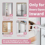 Portable Door Lock & Door Stop Alarm Set, Dual Protection Home Security Door Kit - Image 4