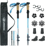 Trekking Poles - Lightweight, Collapsible, Adjustable Hiking Poles by LJINNOVEX