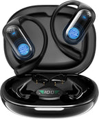 168 Languages AI Translation Earbuds, 4-in-1 Smart Mode Touch Screen Real-Time by Unknown