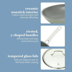 Sur La Table Kitchen Essentials Cool Commune Hard Anodized 10 Piece PFA Free - Image 5