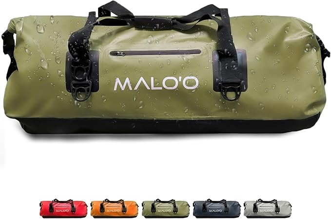 Malo'o Waterproof Dry Bag Duffel 40L/60L/100L, Roll Top Duffel Keeps Gear Dry by Maloo