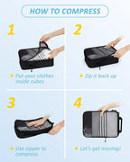 BAGSMART 6 Set Compression Packing Cubes - Image 5