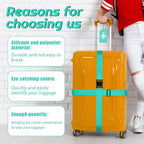Weewooday 8 Pcs Luggage Straps Suitcase Tags Set - Image 4