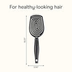 Conair Scalp Care Detangling hairbrush - Curly Hair Brush - Scalp Massager - hairbrushes for women & men - detangler for all lengths and types - can use wet or dry - Black Onyx