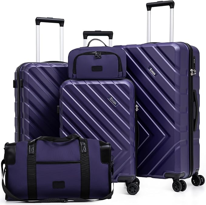 Luggage Sets 5 Piece, Suitcases by Eeeza