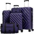 Luggage Sets 5 Piece, Suitcases by Eeeza