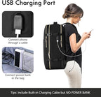 MOMUVO Large Travel Backpack Women, Flight Approved Carry On Backpack - Image 6
