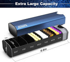 Extra Large Pill Organizer 7 Day, Aluminum Daily Pill Box, Weekly Travel Pill - Image 8