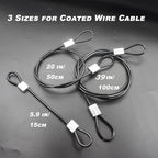 20 pcs 6 inch 3mm Thickness Stainless Steel Wire Cable - Image 5