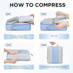 8 Set Compression Packing Cubes - Image 3