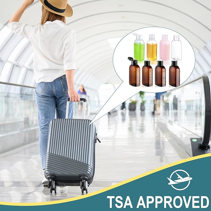 Cosywell Travel Bottles for Toiletries 8PCS 3.4oz TSA Approved Containers - Image 6