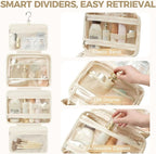 Toiletry Bag For women, Portable Hanging Organizer, 4 Leakproof Compartment for - Image 5
