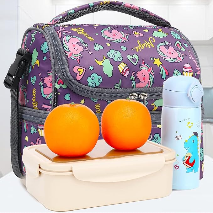 FlowFly Double Decker Cooler Insulated Lunch Bag Large Tote - Image 7
