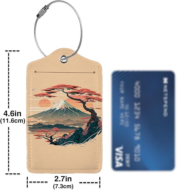 Mount Fuji and Sea 2 Pack Luggage Tag - Image 4