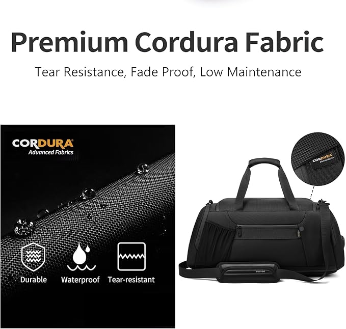 Duffle Bag for Travel, Carry on Gym Bag for Men, Waterproof Sport Bags - Image 3