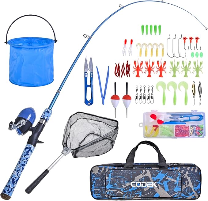 CODEK Kids Fishing Pole Set by CODEK