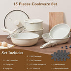 15Pcs Pots and Pans Set Non Stick, Cookware Sets - Image 2