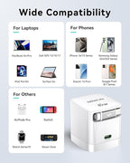 Retractable Wall Charger, 65W PD Fast USB C Charger Block - Image 7