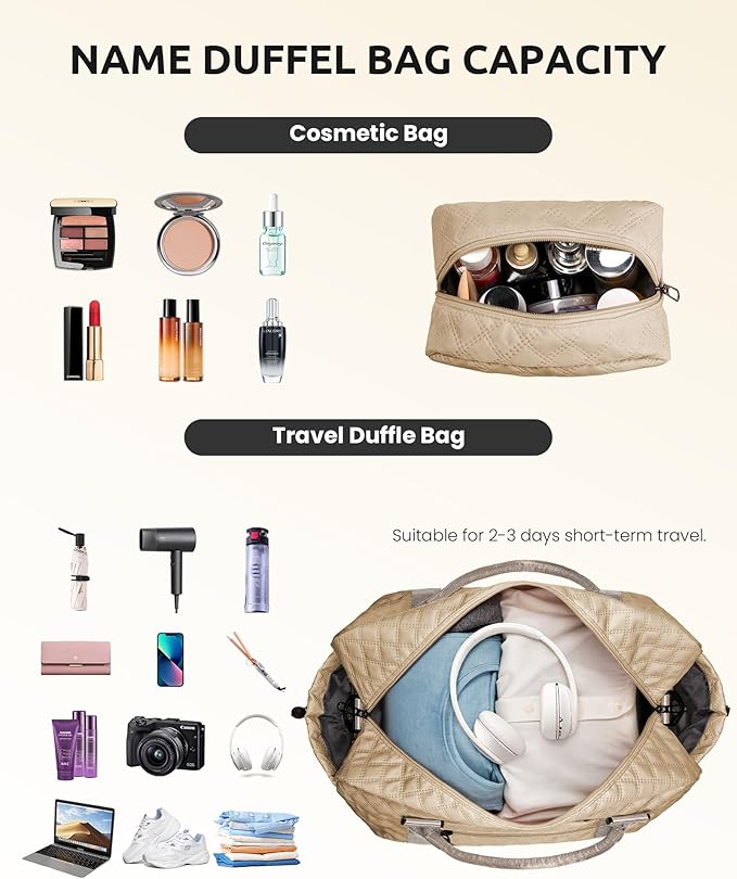 Gifts for Teen Girls 16-18, Birthday Gift-Initial Travel Bag - Image 6