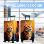 Cat Luggage Cover Washable Suitcase Protector Anti-Scratch, Stretchable Fit - Image 5