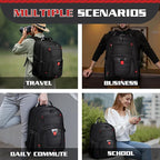 Extra Large 55L Travel Backpack, 18 inch Laptop Bag - Image 6