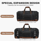 Litvyak Duffle Bag for Travel, Large 60L Canvas Travel Duffel Bags Overnight - Image 3