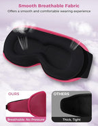 3D Contoured Sleep Mask with Bluetooth Headphones, Eye Masks - Image 6