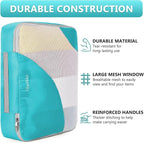 8 Set Packing Cubes for Travel, Gifts for Women Mom, Anti-Tearing Suitcase - Image 4