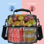 FlowFly Double Layer Cooler Insulated Lunch Bag Adult Lunch Box Large Tote Bag - Image 2