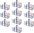 VENO 10 Pack Moving Bags Plastic Storage Totes Clothes Organization Large W by Veno