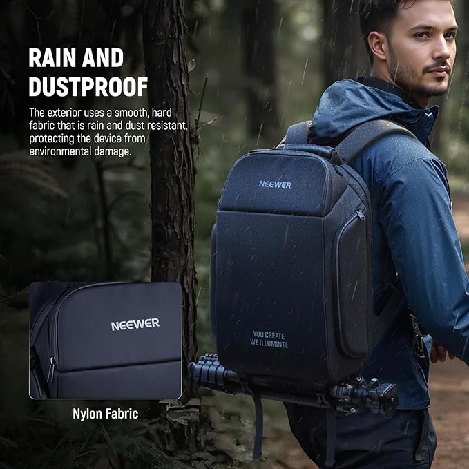 NEEWER BASICS Camera Bag for Photographer, Water Resistant Digital Cam Backpack - Image 3