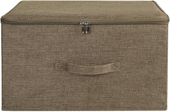 ANMINY Storage Bins with Zipper Lids 51.9 Qt Lidded Fabric Storage Boxes by ANMINY