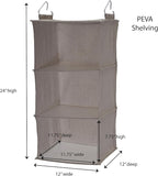 Household Essentials 3 Shelf Hanging Closet Organizer - Image 3