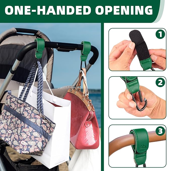 Baby Stroller Hooks Bag Hooks for Hanging Diaper Bags Multipurpose Hooks for - Image 3