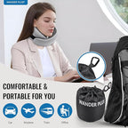 WANDER PLUS® Travel Neck Pillow, Pure Memory Foam Neck Pillow - Image 2