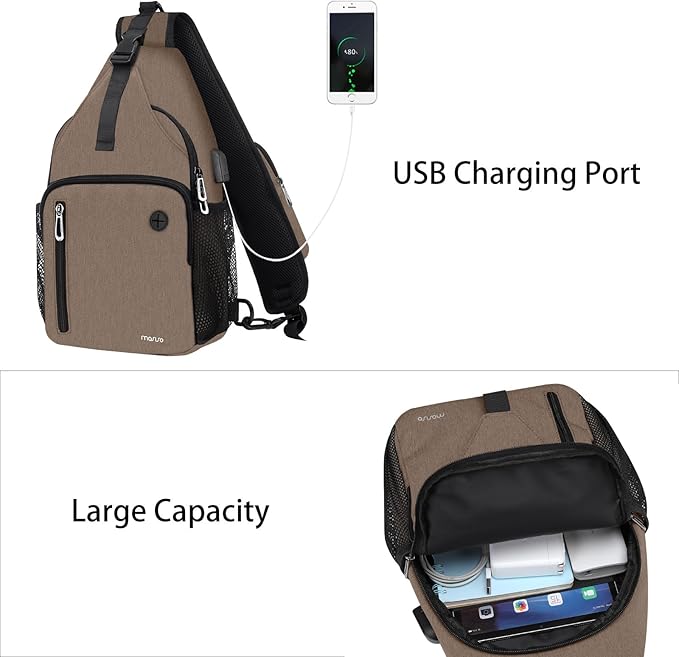 MOSISO Sling Backpack Bag, Crossbody Shoulder Bag Travel Hiking Daypack Chest - Image 2