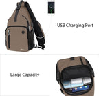 MOSISO Sling Backpack Bag, Crossbody Shoulder Bag Travel Hiking Daypack Chest - Image 2