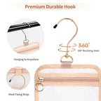Clear Cosmetic Bags, Hanging Toiletry Bag - Image 2