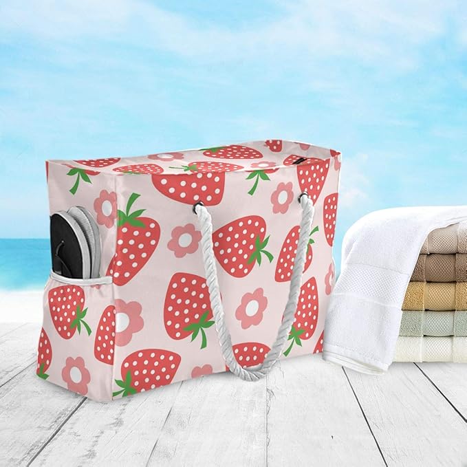 senya Large Beach Bags Totes Canvas Tote Shoulder Bag Soft Wave Water Resistant - Image 5