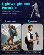 74"-Camera-Tripod, with Holder and Travel Bag - Image 4