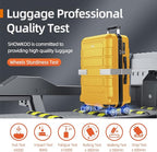SHOWKOO Luggage Sets Expandable PC+ABS Durable Suitcase Sets Double Spinner - Image 8