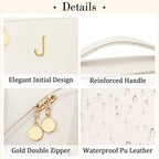 Birthday Gifts for Women Teen Girl, Personalized Initial Makeup Organizer Bag - Image 4