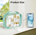 TSA Approved Travel Toiletry Bag, 3 Pack Clear Makeup Bags - Image 4