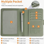 TIGARI Passport Holder for Travel Women Men, PU Leather Waterproof RFID - Image 3