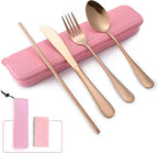 Boulder Bee Travel Utensils | Reusable Camping Cutlery | Stainless Steel by BoulderBee