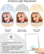 Relavel Makeup Bag with Light Up Mirror, Makeup Case Travel Cosmetic Bags Brush - Image 3