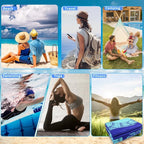 2 Pack Microfiber Lightweight Beach Towel 71"x32" Oversized Extra Large Thin - Image 7